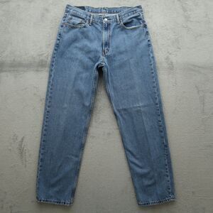 Levi's 550 Jeans Mens Fits 34x33 (Size 36x34) Blue Relaxed Tapered Cotton Denim
